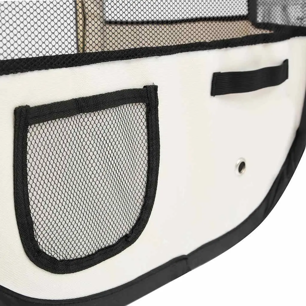 Foldable Dog Playpen Portable Pet Cage 145x145x61 cm