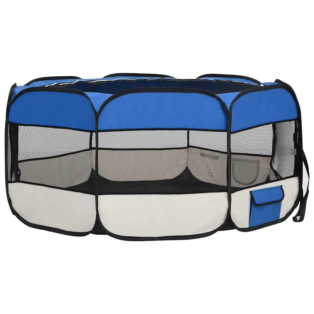 Foldable Dog Playpen Portable Pet Cage 145x145x61 cm