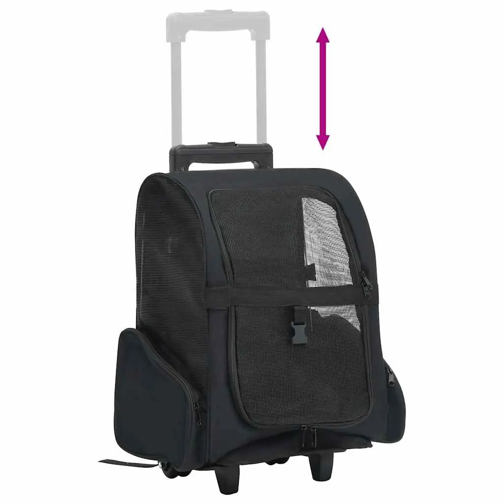 Foldable Pet Trolley Lightweight Ventilated Carrier Backpack Handbag for Small Dogs