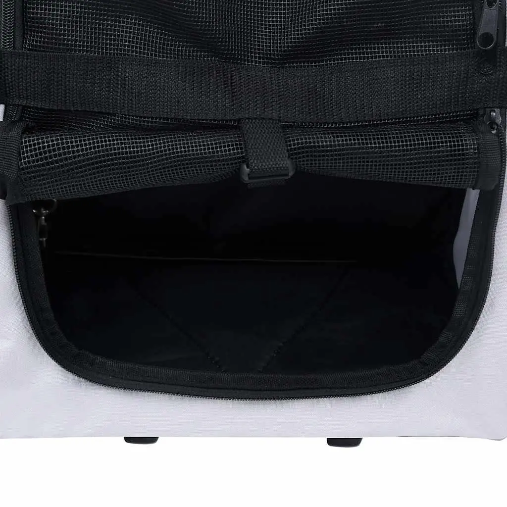 Foldable Pet Trolley Multipurpose Carrier Backpack Handbag Grey