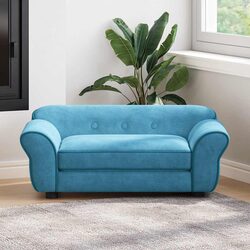 Turquoise Plush Pet Sofa Bed for Your Loved Ones