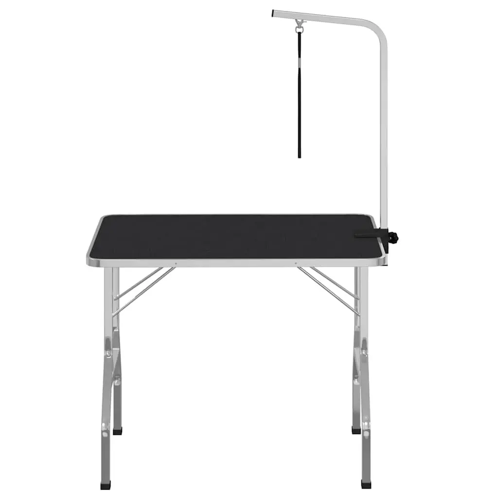 Dog Grooming Table Adjustable Height Stainless Steel Arm Foldable