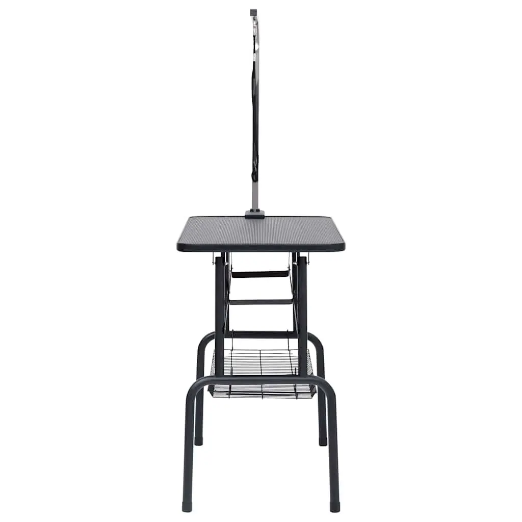 Dog Grooming Table Adjustable Height Foldable Non-Slip Tabletop Steel Legs