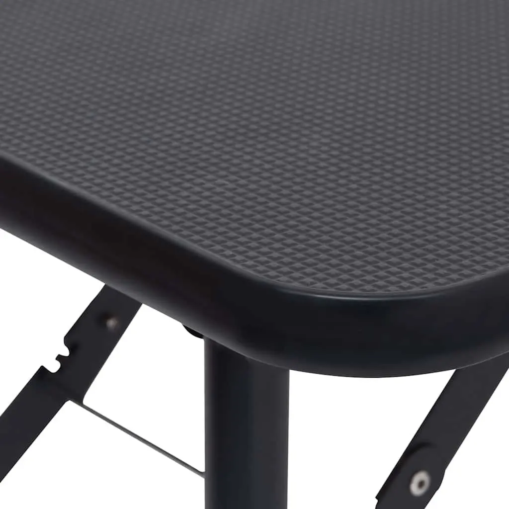 Dog Grooming Table Adjustable Height Foldable Non-Slip Tabletop Steel Legs