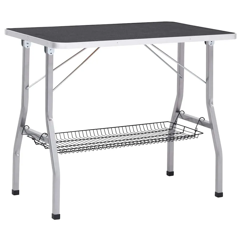 Dog Grooming Table Adjustable Height Foldable Non-Slip Tabletop