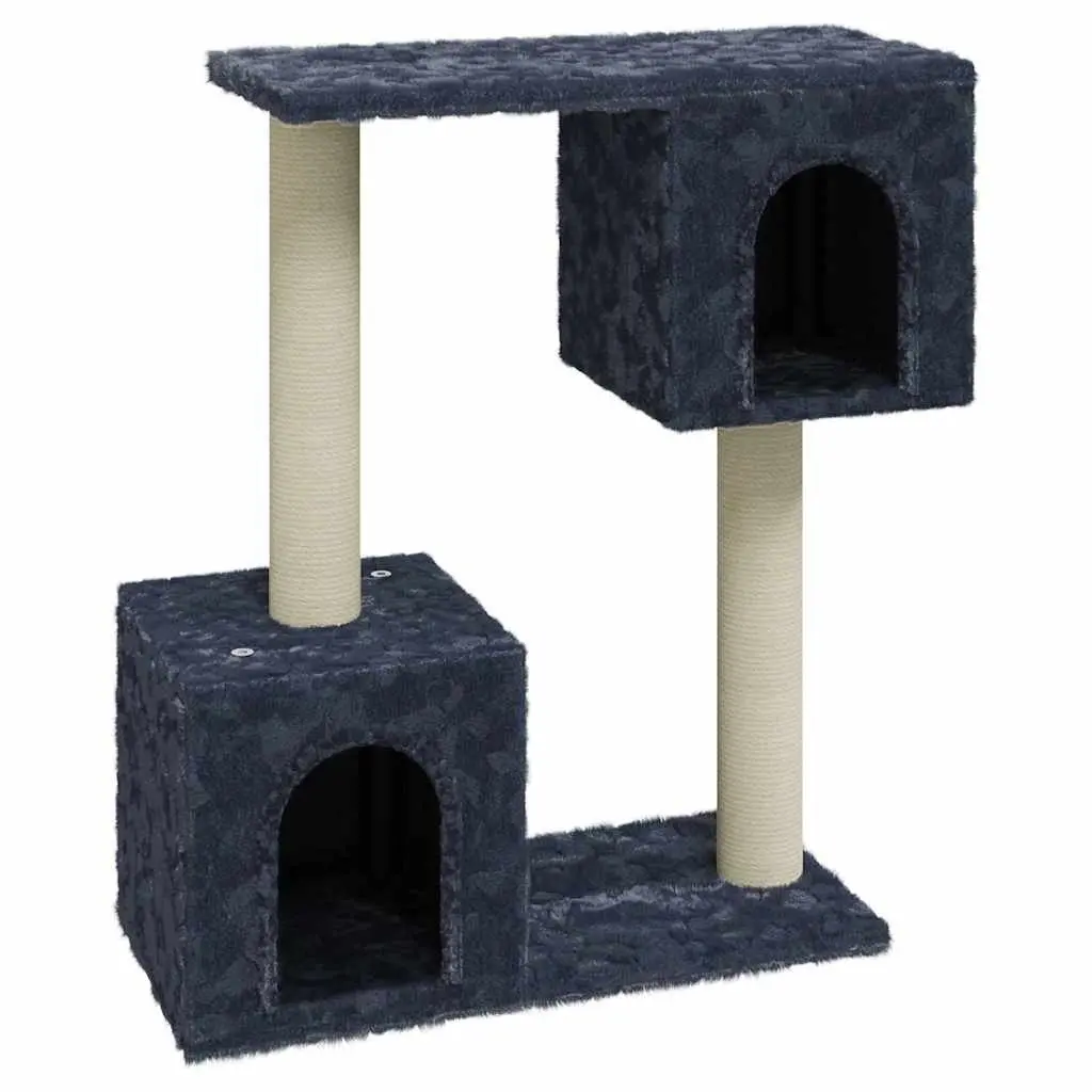 Cat Tree Multi-Level Dark Grey 60cm Scratching Post Climbing Perch House Furniture for Cats
