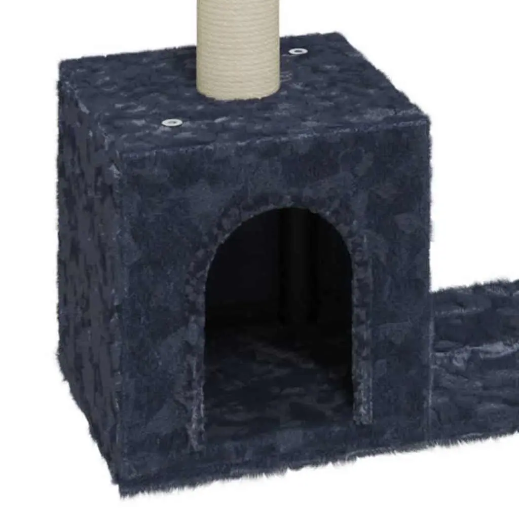 Cat Tree Multi-Level Dark Grey 60cm Scratching Post Climbing Perch House Furniture for Cats