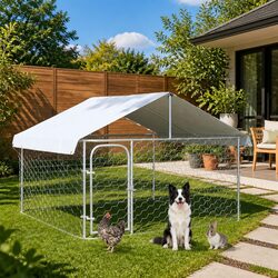 Your Pet's Safe Haven: Outdoor Dog Kennel with Roof