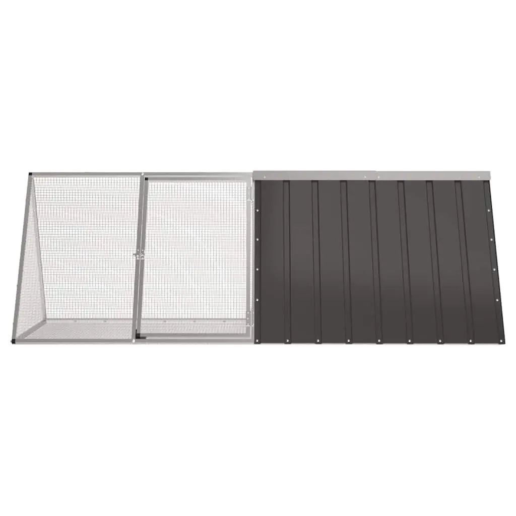 Rabbit Cage Galvanised Steel Anthracite Small Animal Enclosure 2015 x 805 x 710 mm