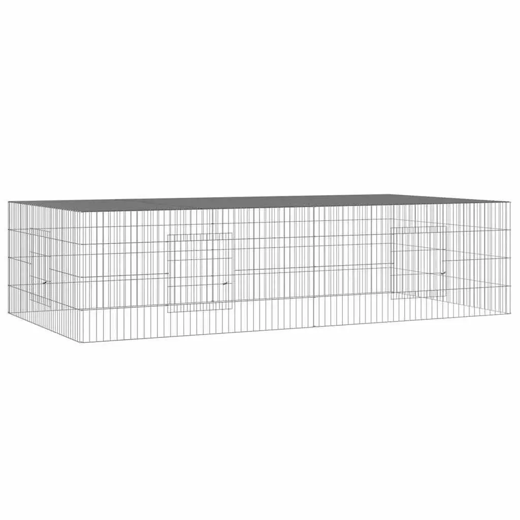 Rabbit Cage 2-Panel Small Animal Hutch Playpen Run Pet Housing Enclosure