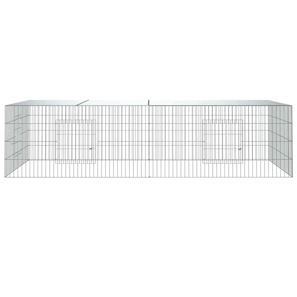 Rabbit Cage 2-Panel Small Animal Hutch Playpen Run Pet Housing Enclosure