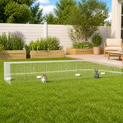 Your Ideal 4-Panel Rabbit Cage, Silver 433cm Awaits