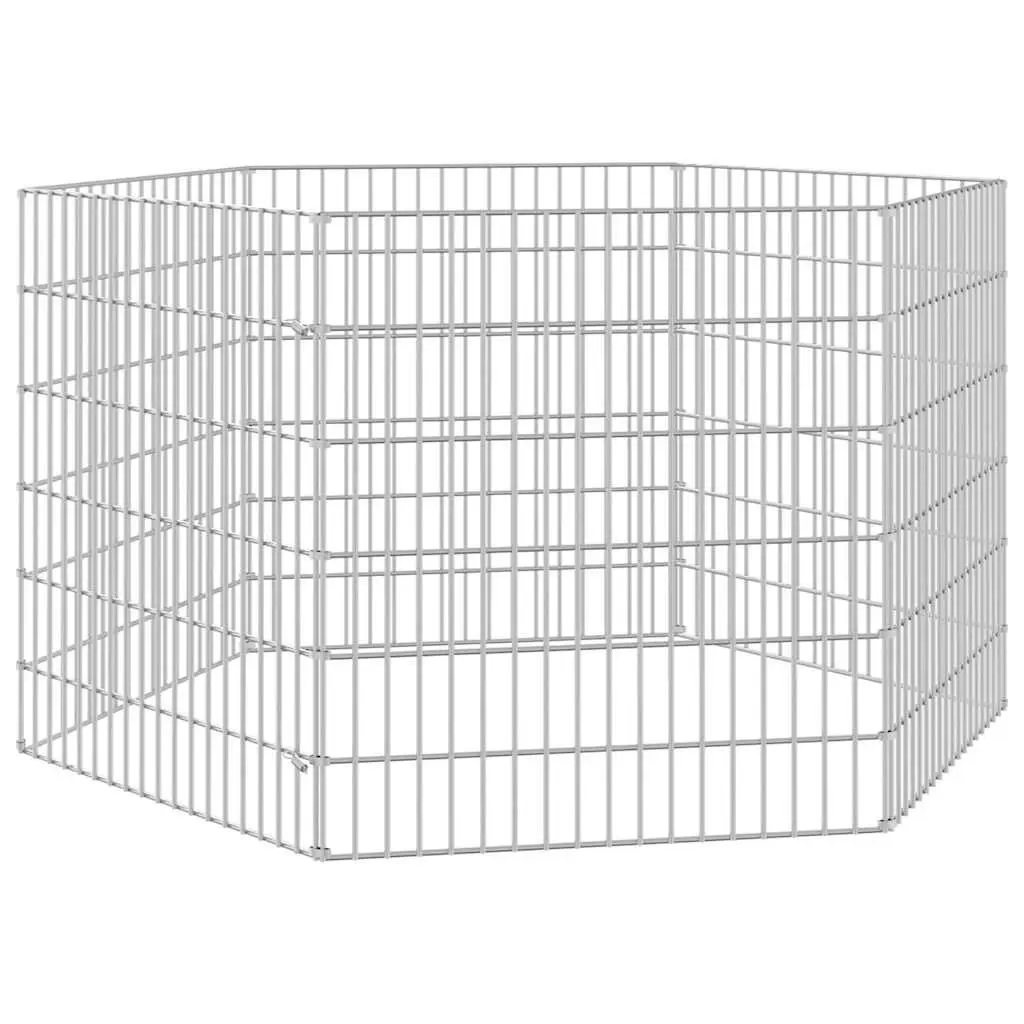 Small Animal Enclosure Modular 6-Panel Pet Pen Play Pen for Rabbits Guinea Pigs