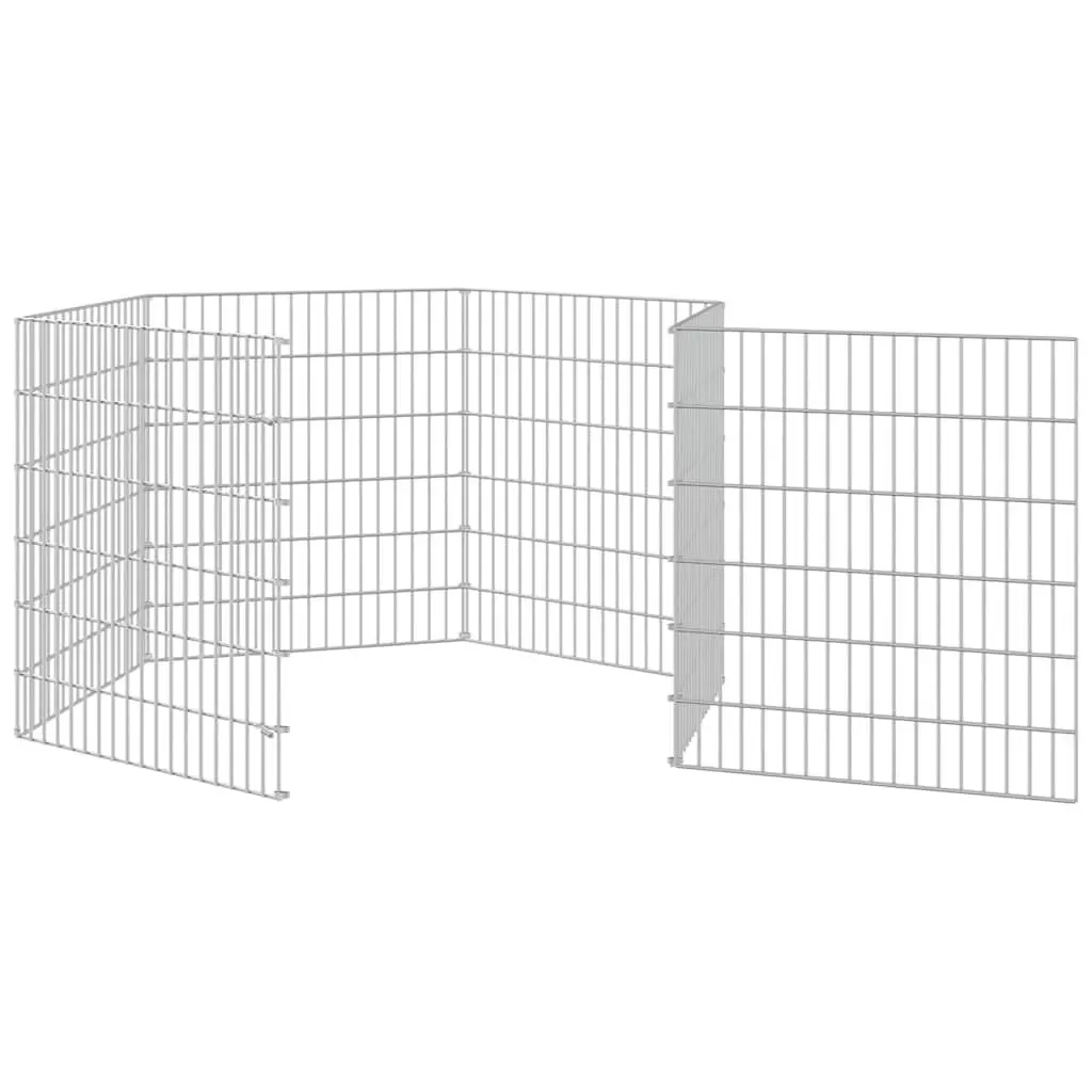 Small Animal Enclosure Modular 6-Panel Pet Pen Play Pen for Rabbits Guinea Pigs