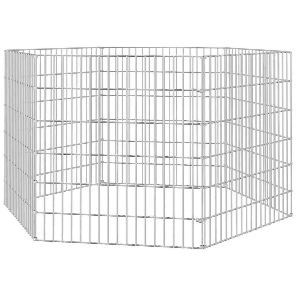 Small Animal Enclosure Modular 6-Panel Pet Pen Play Pen for Rabbits Guinea Pigs