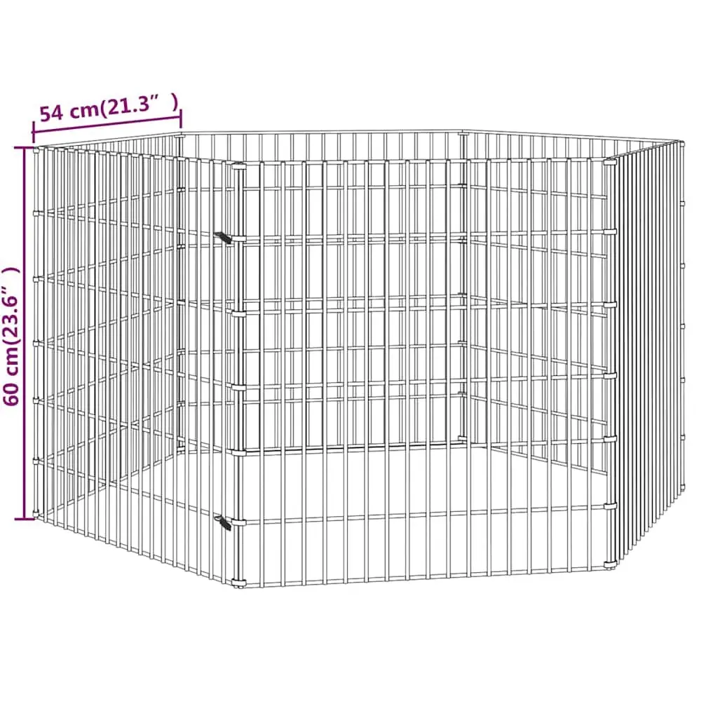 Small Animal Enclosure Modular 6-Panel Pet Pen Play Pen for Rabbits Guinea Pigs