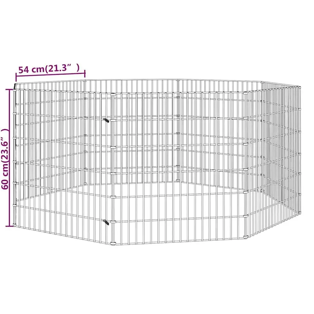 Small Animal Enclosure 8-Panel Pet Pen Rabbit Guinea Pig Run Cage Exercise