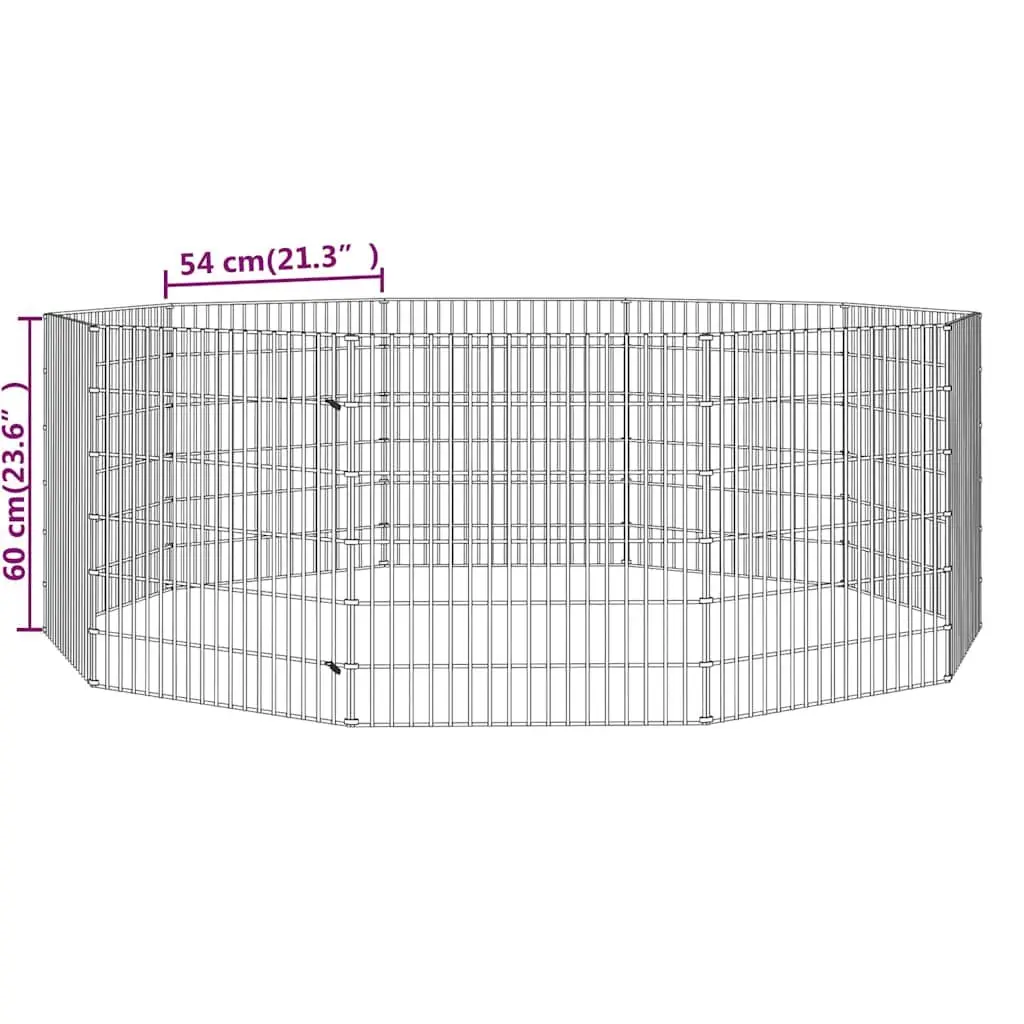 Small Animal Enclosure 10-Panel Pet Playpen Exercise Pen Rabbit Guinea Pig Run