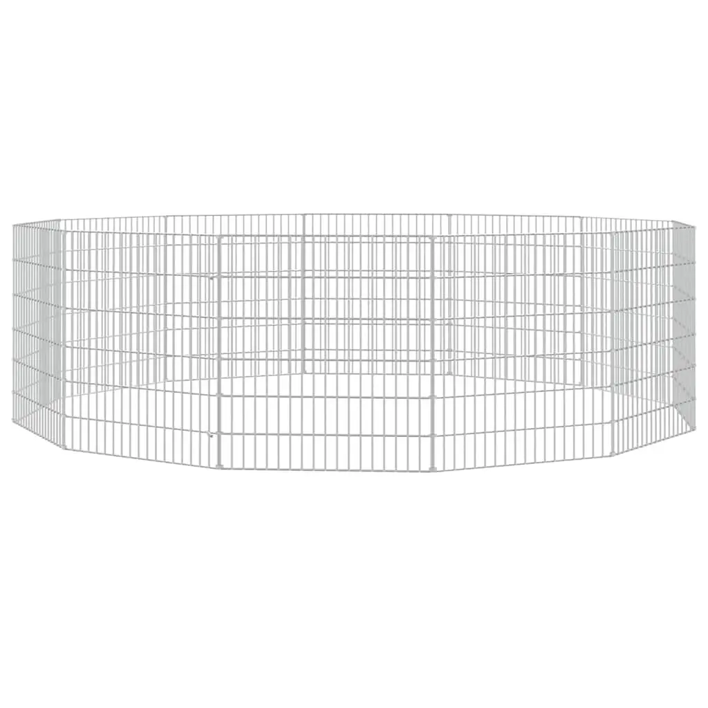 Small Animal Enclosure 12-Panel Pet Pen Rabbit Guinea Pig Run Cage Exercise