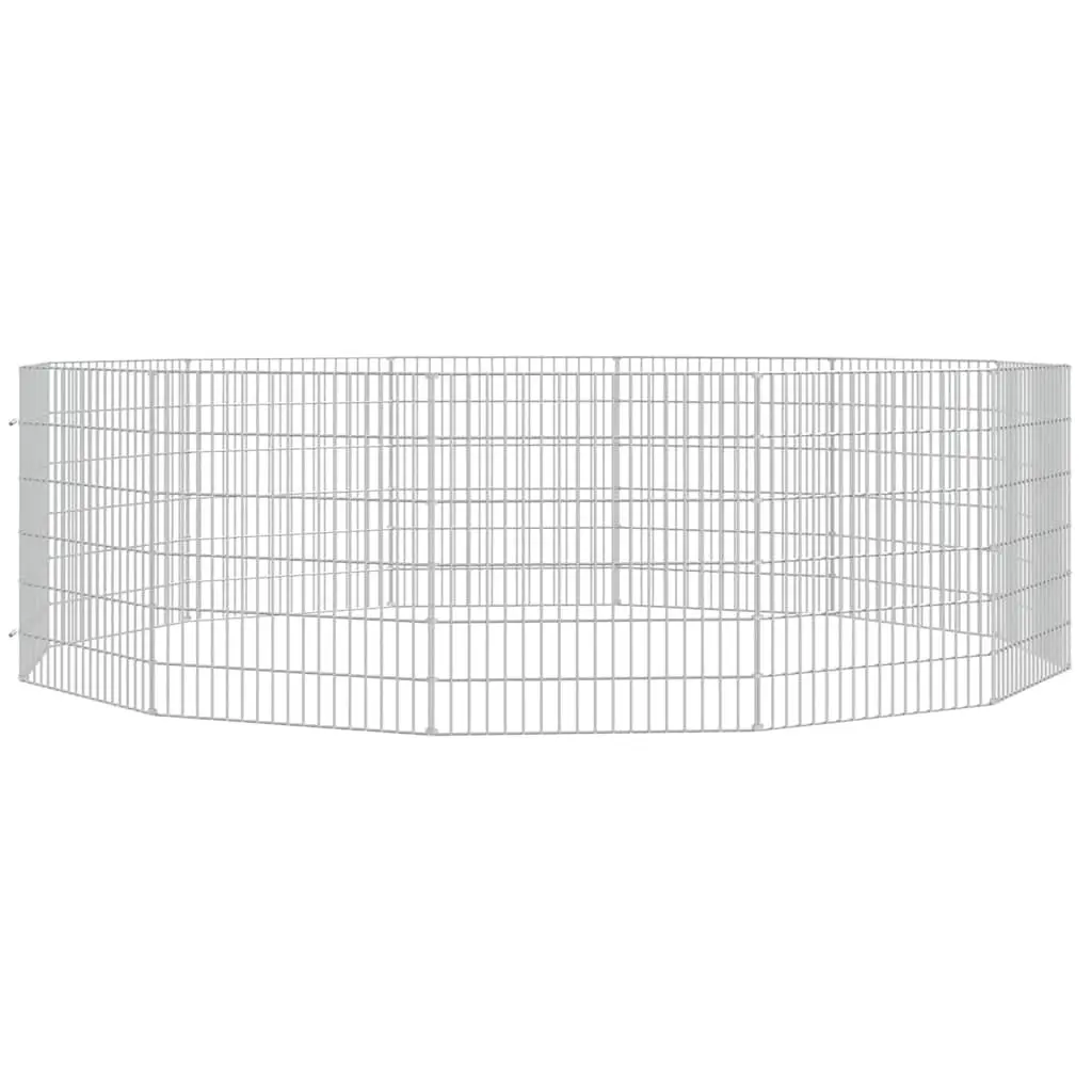Small Animal Enclosure 12-Panel Pet Pen Rabbit Guinea Pig Run Cage Exercise
