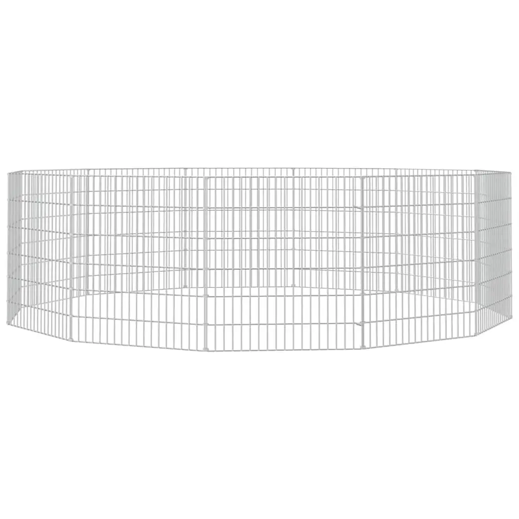 Small Animal Enclosure 12-Panel Pet Pen Rabbit Guinea Pig Run Cage Exercise