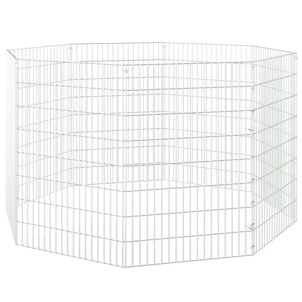 Small Animal Enclosure 8-Panel Pet Pen Playpen Exercise Run Cage Indoor Outdoor