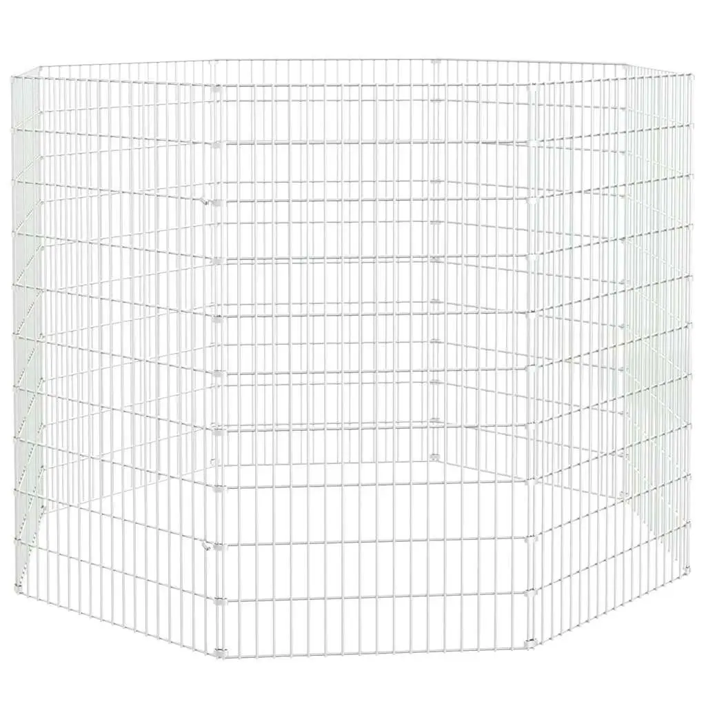 Small Animal Enclosure 8-Panel Pet Run Cage Exercise Playpen Portable Outdoor