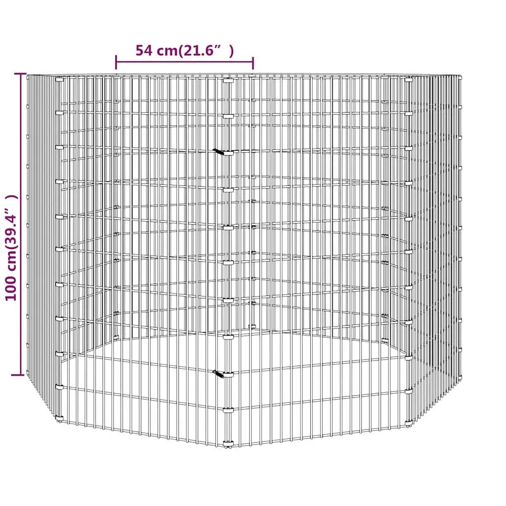 Small Animal Enclosure 8-Panel Pet Run Cage Exercise Playpen Portable Outdoor