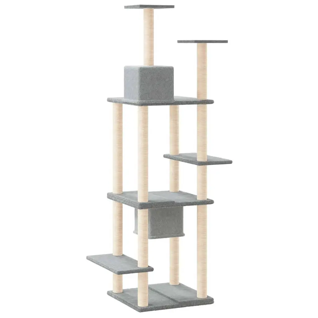 Cat Tree Multi-Level 176cm Grey