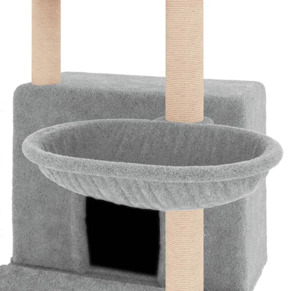 Cat Tree with Sisal Scratching Posts House Basket Platforms Multi-Level