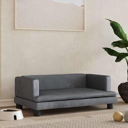 Your Pet's Grey Dog Bed 80x45x30cm with Foam Comfort