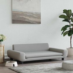 Light Grey Velvet Dog Bed for Your Furry Friend