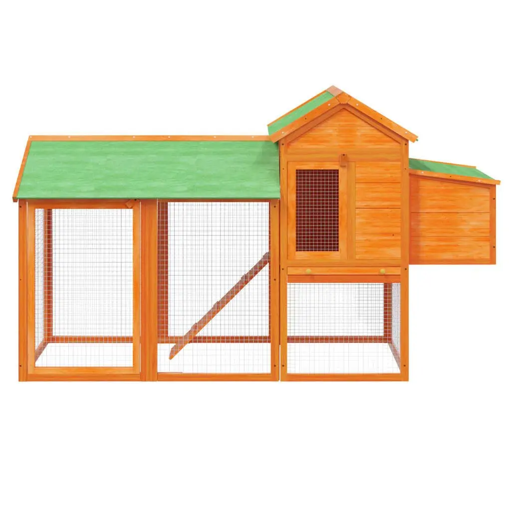 Chicken Coop with Nesting Box and Ramp