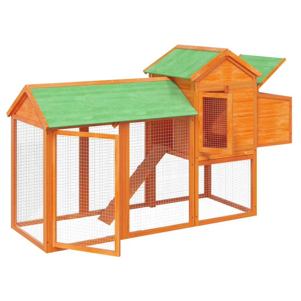 Chicken Coop with Nesting Box and Ramp