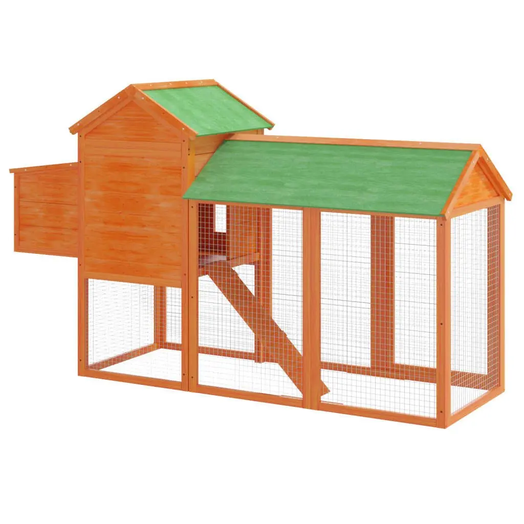 Chicken Coop with Nesting Box and Ramp