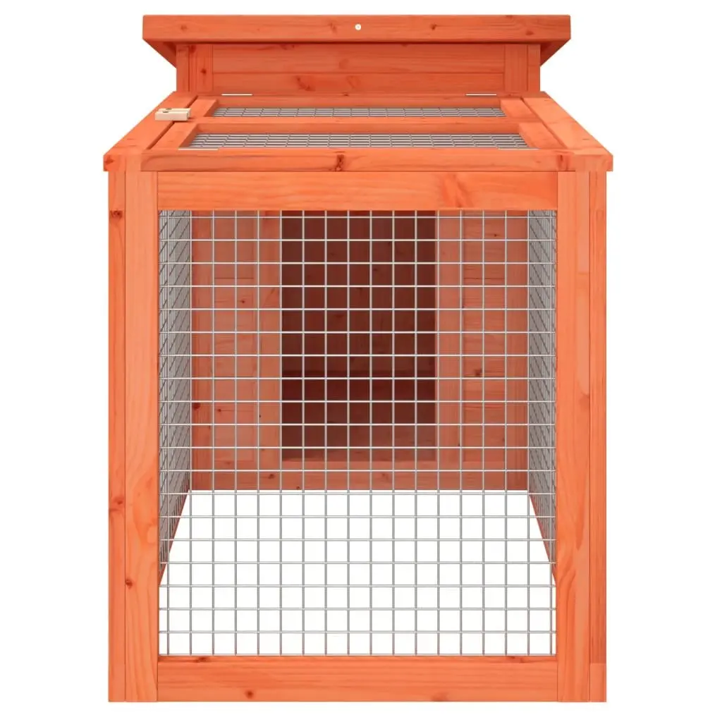 Rabbit Hutch Small Animal Cage Wooden Outdoor Guinea Pig House Run Enclosure