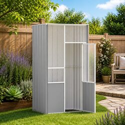Your Friendly Grey Galvanised Steel Bird Cage for Pet Happiness