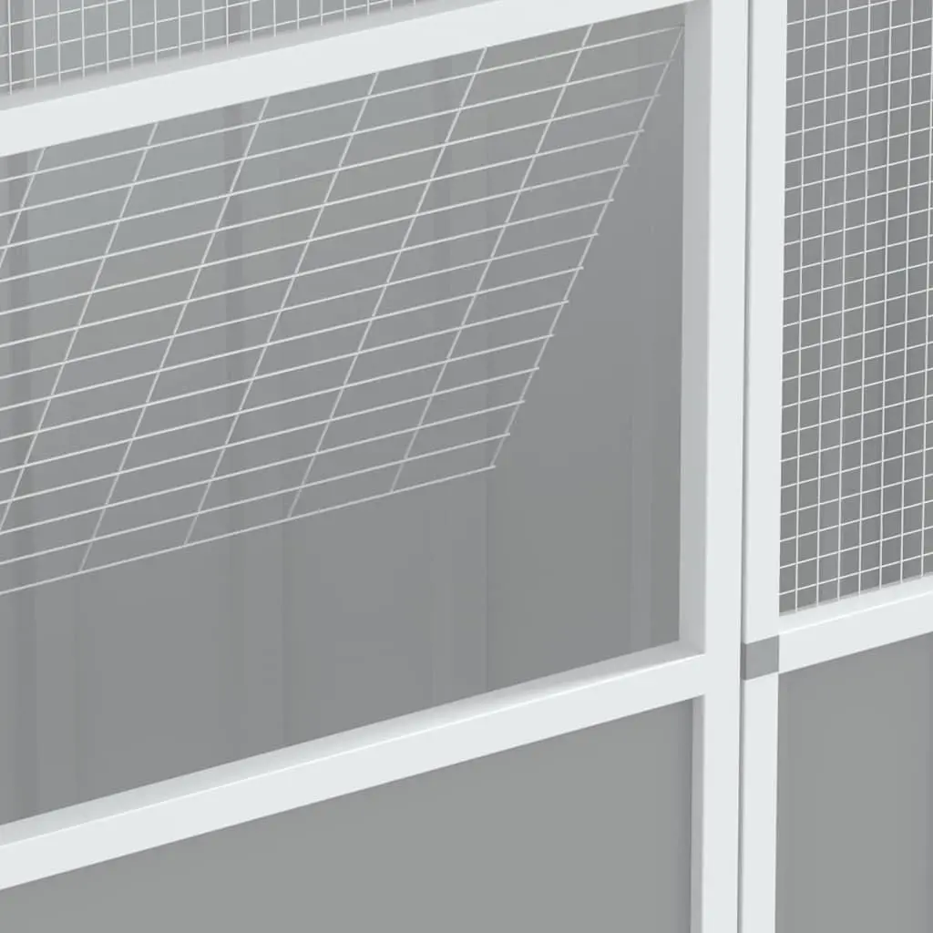 Bird Cage Large Grey Galvanised Steel Walk In Flight Enclosure 115 x 78 x 200 cm