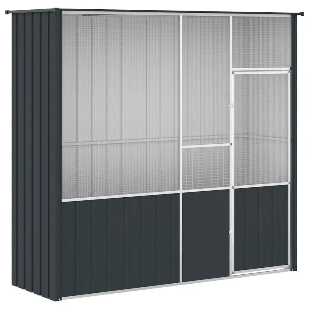 Bird Cage Galvanised Steel Large Anthracite Outdoor Indoor Enclosure