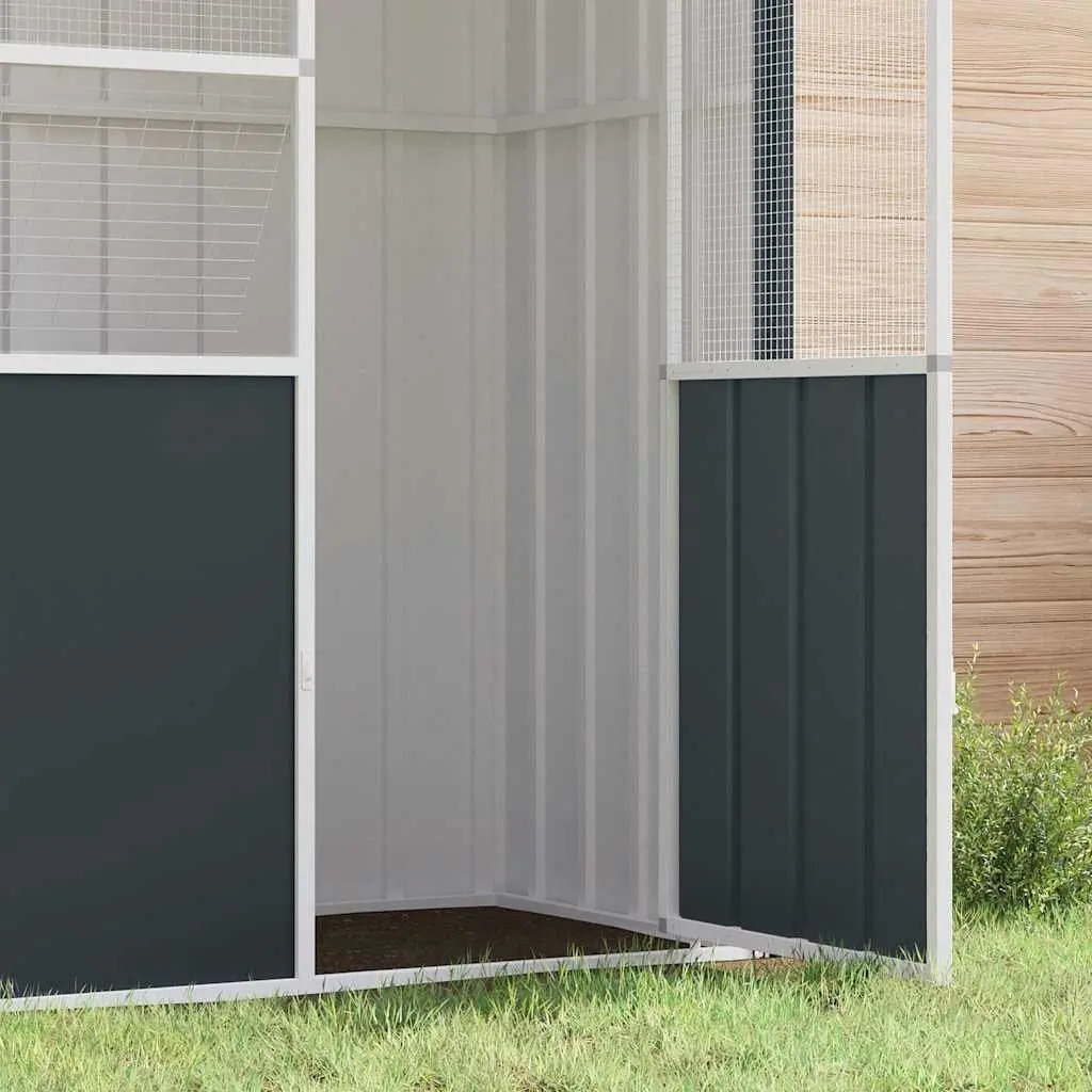 Bird Cage Galvanised Steel Large Anthracite Outdoor Indoor Enclosure