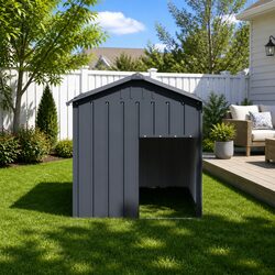 Your Pet's Safe Haven: Anthracite Dog House