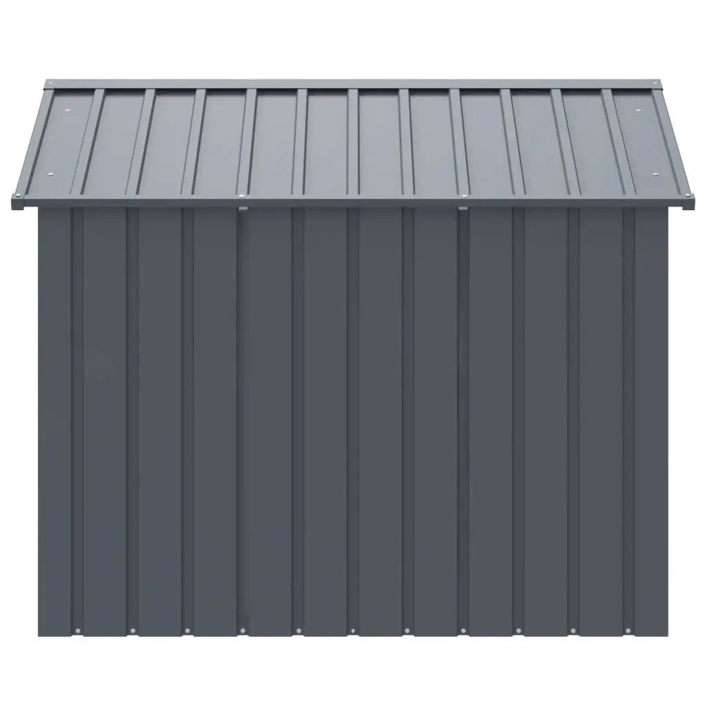 Dog House with Roof Galvanised Steel Anthracite 117 x 153 x 123 cm