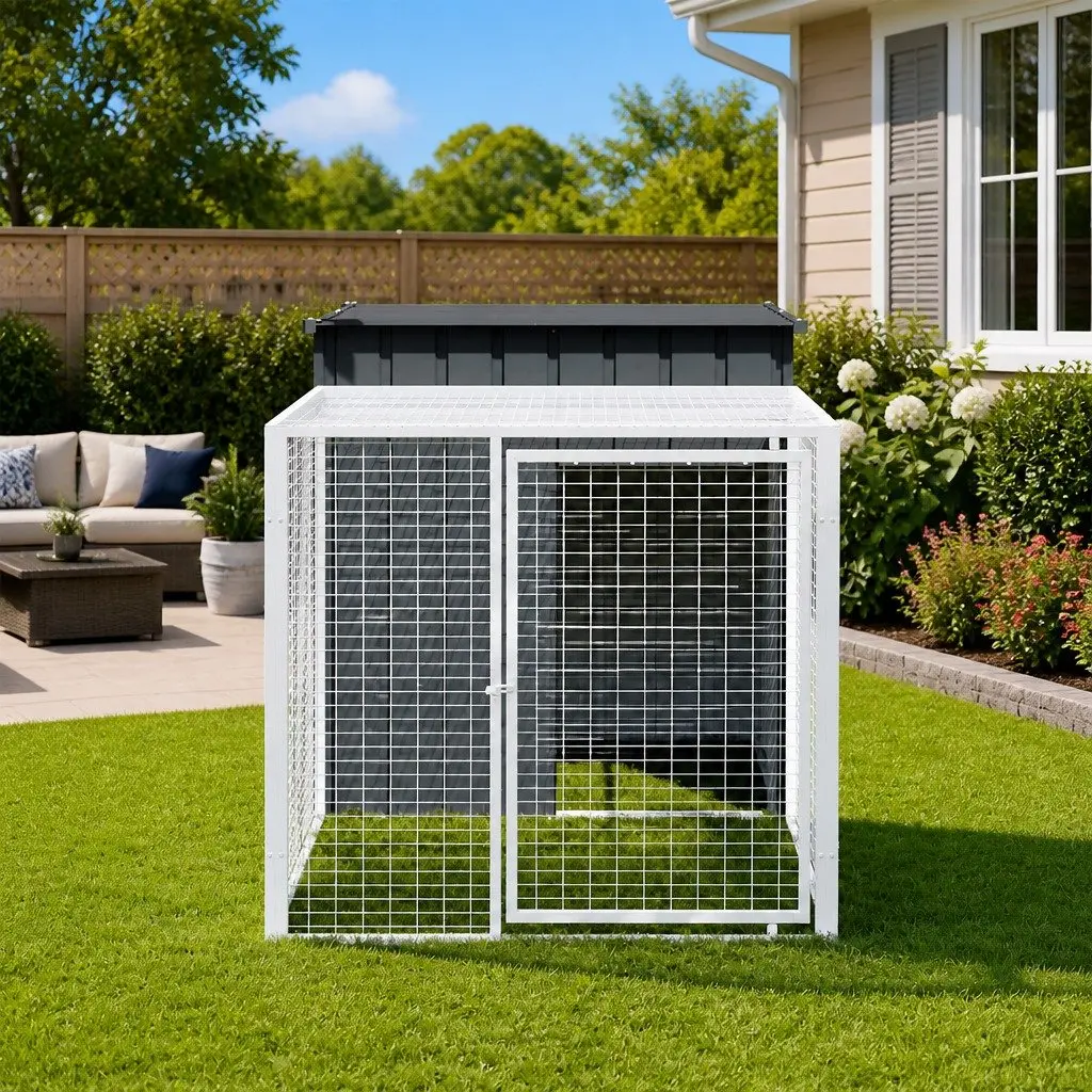 Chicken Cage with Run 110x201x110cm