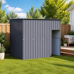 Your Pet's Cozy Anthracite Dog House with Roof