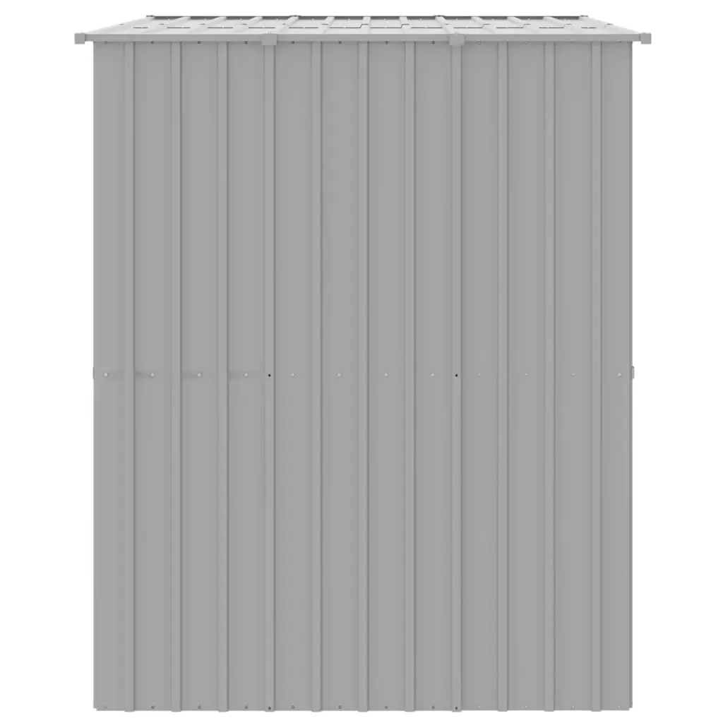 Dog House Outdoor Kennel Shelter with Roof Grey Large