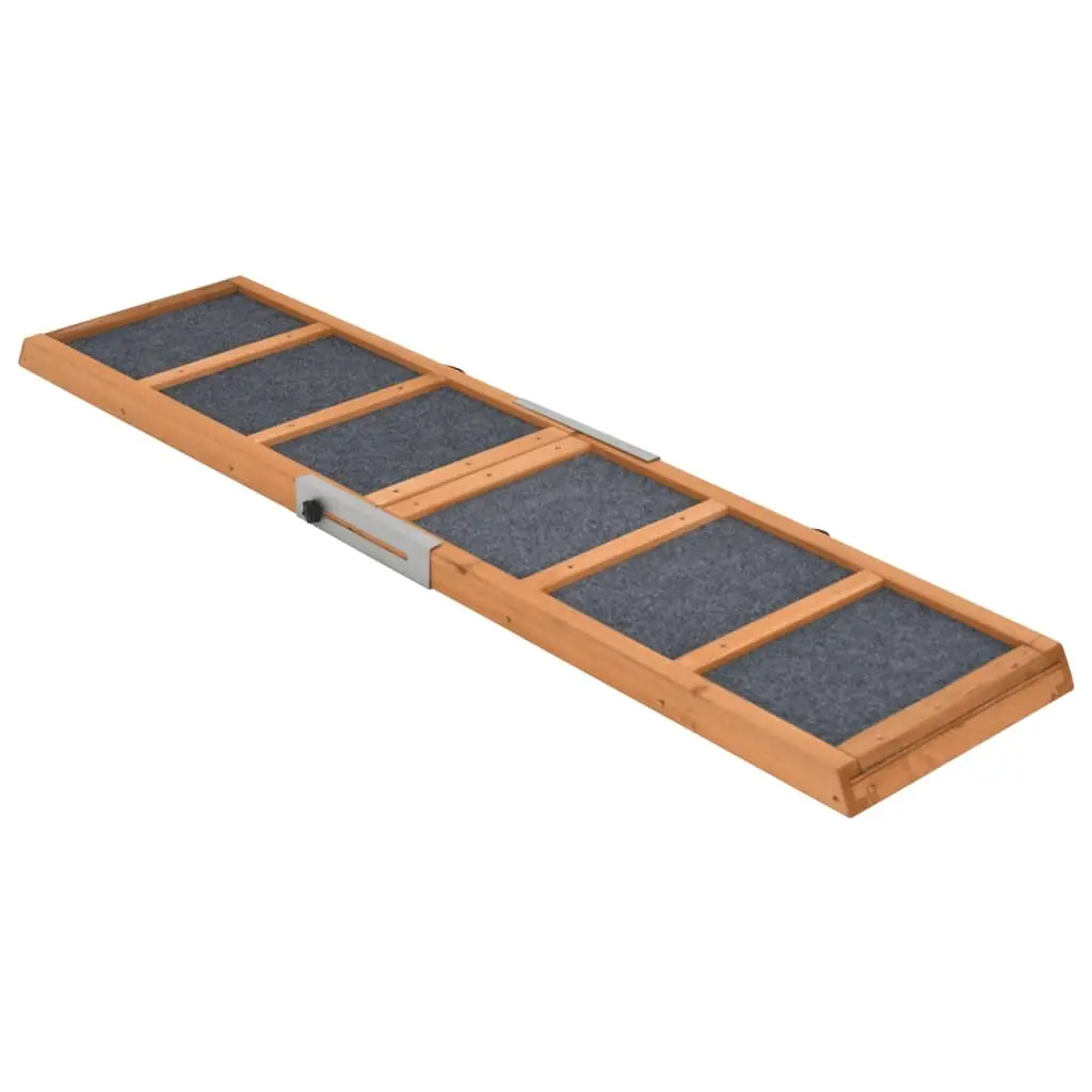 Dog Ramp Foldable Portable 120cm Access Bed Couch Car Grey Wood