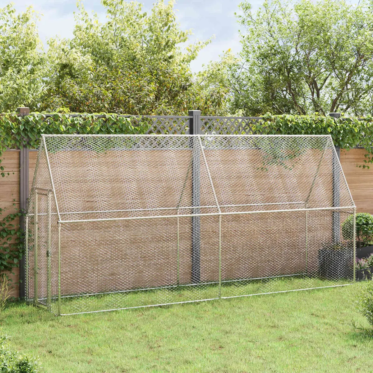 Chicken Cage Outdoor Enclosure Small Animal Habitat Galvanised Steel