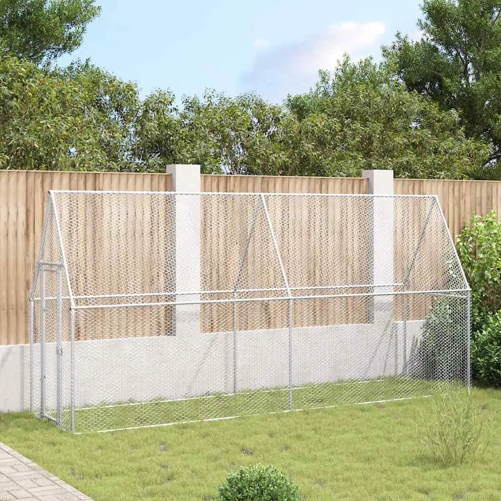 Chicken Cage Outdoor Enclosure Small Animal Habitat Galvanised Steel