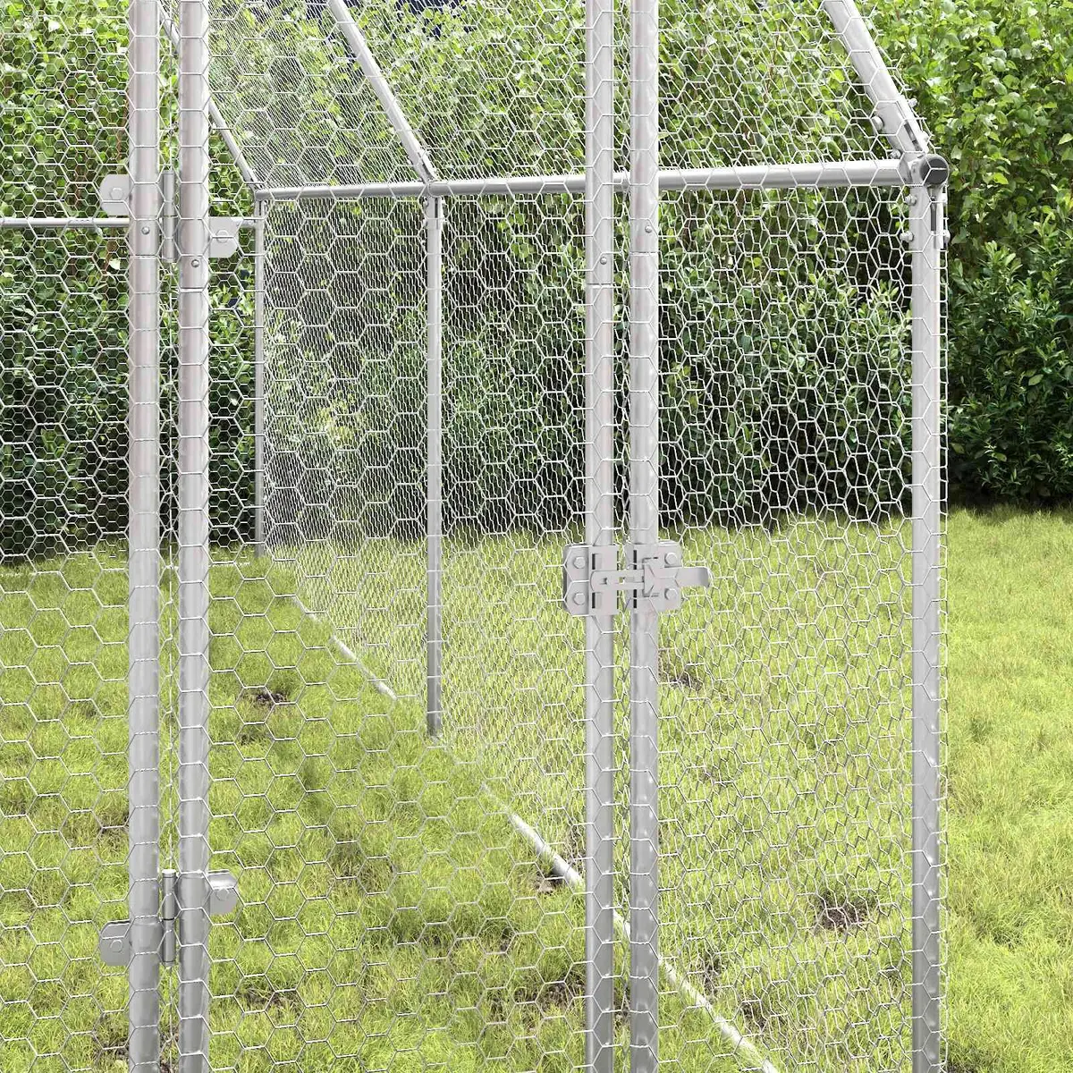 Chicken Cage Outdoor Enclosure Small Animal Habitat Galvanised Steel