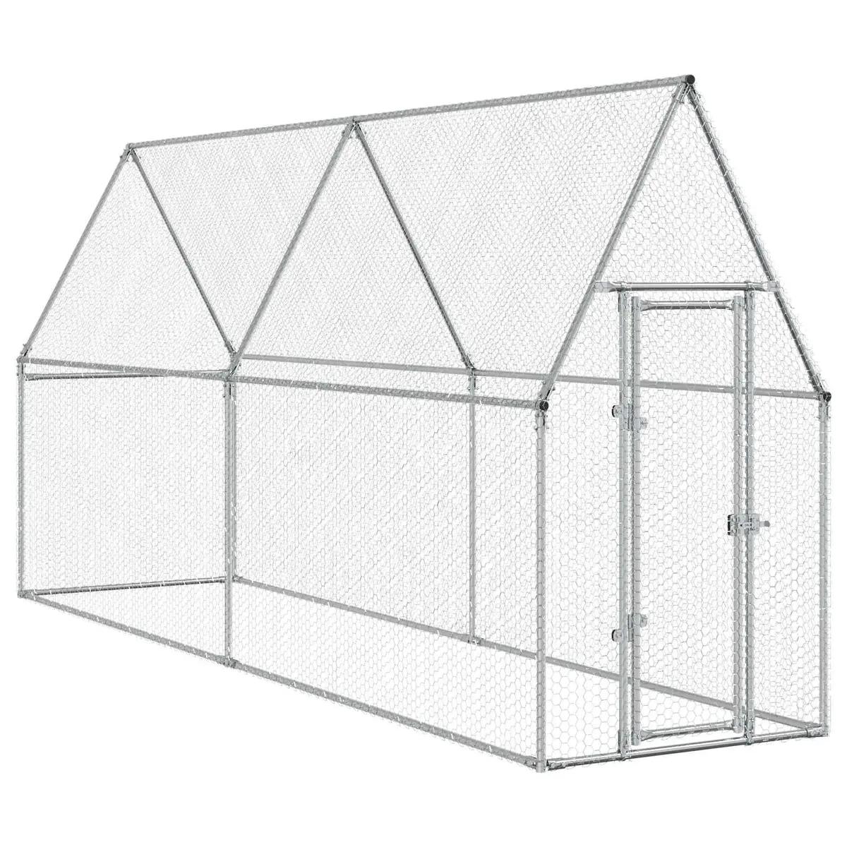 Chicken Cage Outdoor Enclosure Small Animal Habitat Galvanised Steel